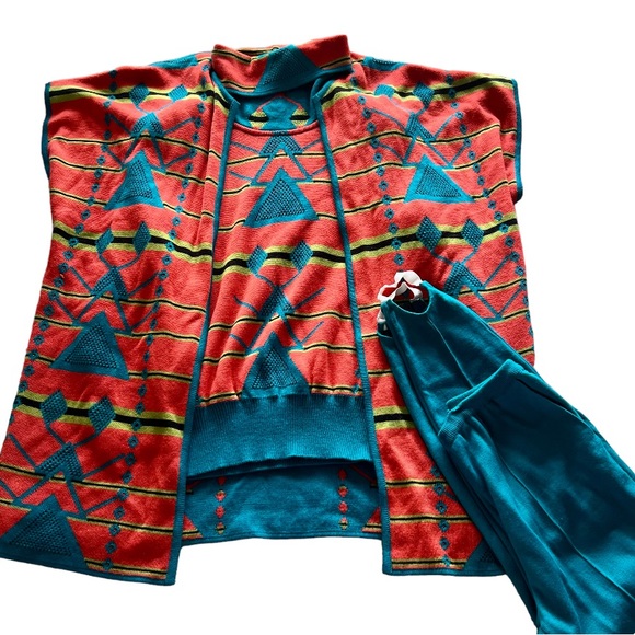 Carols Arias For S.S.G Turtle Neck Sweater Blazer & Pant Set Of 3 VTG - Picture 8 of 10